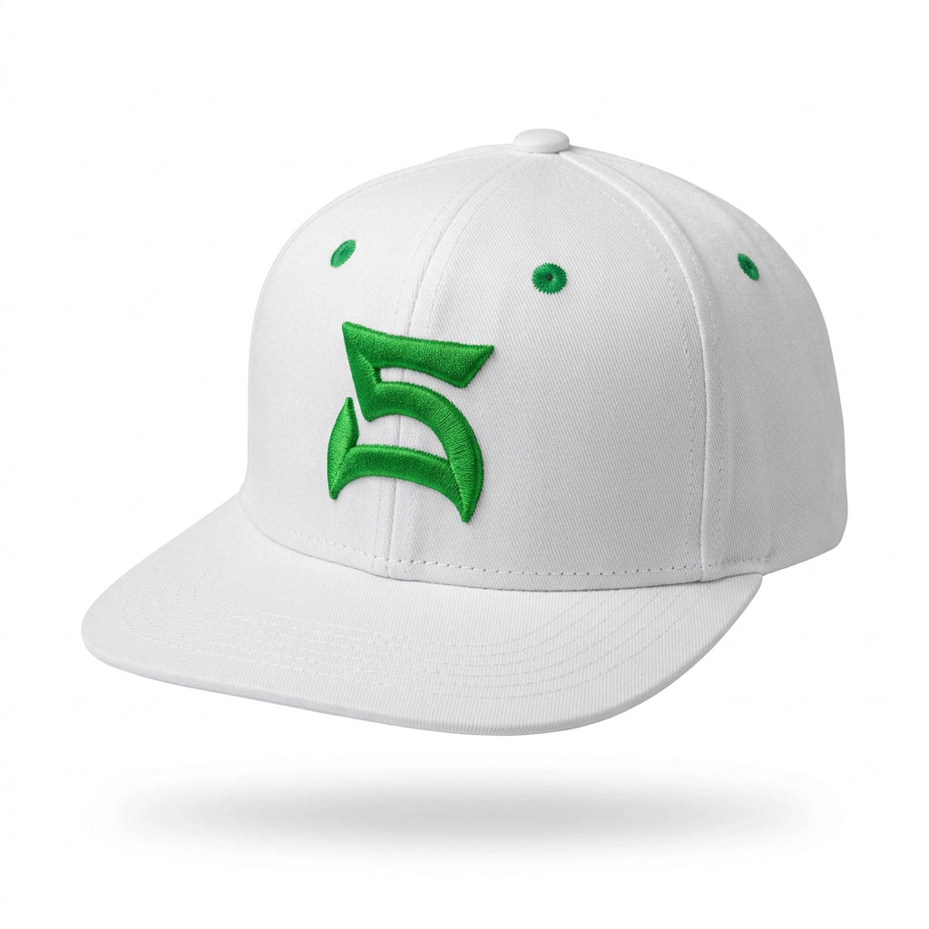 SEKS WHITE/GREEN FITTED